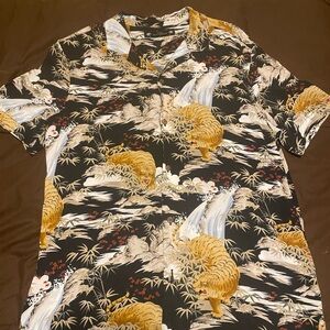 Men’s All Saints Short Sleeve “Sumatra” Viscose Shirt
